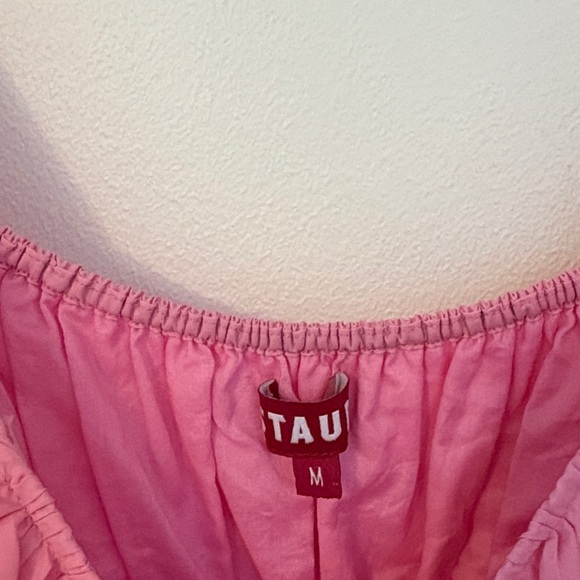 STAUD Pink Long-Balloon Sleeve Dress - Picture 9 of 13